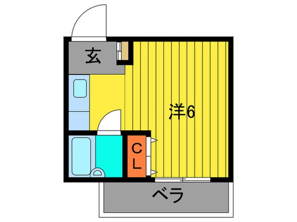 トモエハイツ５号館の物件間取画像